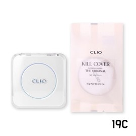 Clio Cushion 19C Light Kill Cover Founwear Original Original Refill Set / 클리오 쿠션 19C라이트 킬커버 파운웨어 디오리지널 본품리필세트