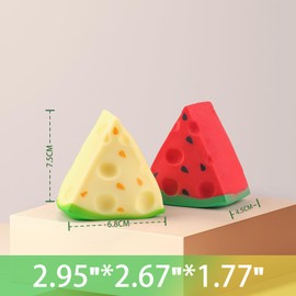 ​​ANBOOR 2 Pieces Watermelon Squishies Toy - Kawaii Soft Slow Recovery Fruit Squeeze Stress Toys, Super Soft Sensory Fidget Toys for Kids and Adults