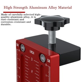 Aluminium Alloy Cabinet Hardware Jig Cabinet Hardware Device Made of Aluminium Alloy Cabinet Door Installation Positioner Versatile Hardware Jig for Most Cabinet Door Installations