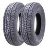 Set 2 Trailer Tires ST205/75R14 8PR Load Range D Steel