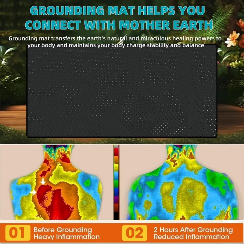 Grounding Mat for Bed, OuDilee Grounding Sleeping Mat Queen Size,