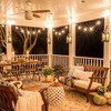 200ft 2-Pack Outdoor String Lights,Dimmable G40 LED String Lights with