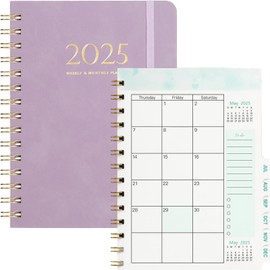 Study Planner 2025 A5, 2025 Diary with Soft Cover (Jan.2025-Dec.2025) with FSC® Certified Paper. Student Diary, School Planner, Homework Book - Purple