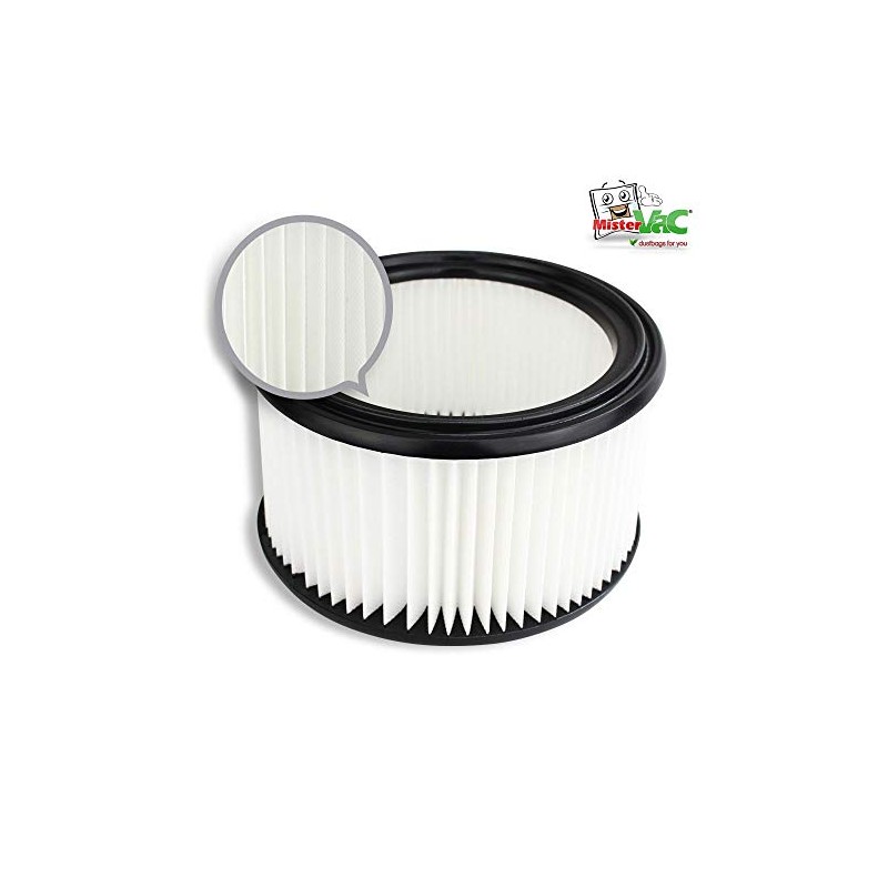 MisterVac Lamella Filter Replacement Filter Compatible with Wap Alto Nilfisk