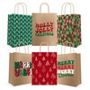 easykart labels 30 Christmas Kraft Gift Bags for Holiday Paper