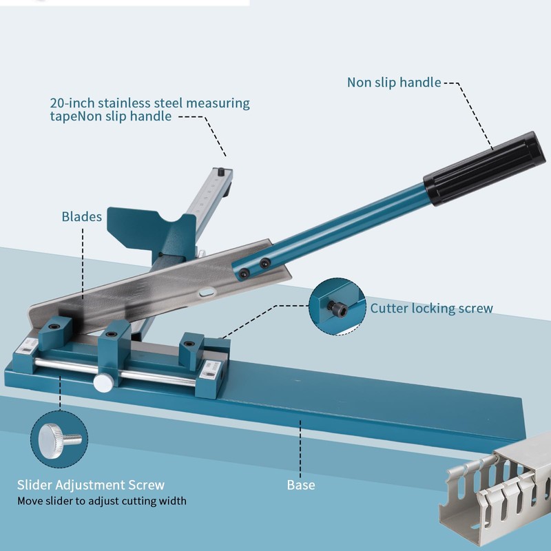 Helivivfy Cable Tray Cutting Tool PVC Cable Tray Cutter with