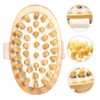 Mikinona Wooden Massage Brush Head Detangler Bath Brush No Handle