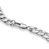 Silvadore 9mm Bracelet CUBAN Link Mens Silver Chain Flat Curb