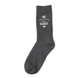 Guest Wedding Day Socks Gift Men's Funny Present Keepsake for Drinking Stag Party Do Size 6-11 (UK, Alpha, One Size, Regular, Regular, Grey)