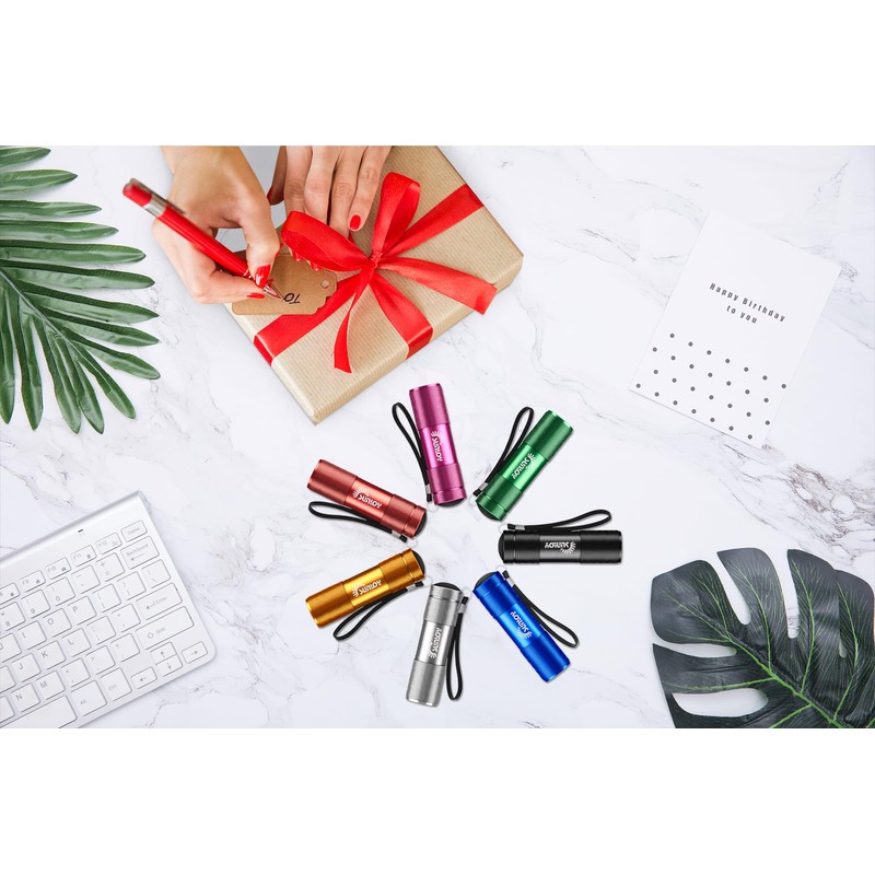 Sunloy 5 Pack UV Flashlight Black Light, 9 LED 395nm