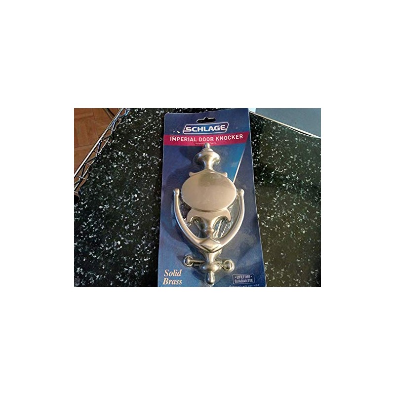 SCHLAGE LOCK CO 3107-619 11x5.5 DR Knocker, Satin Nickel