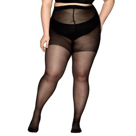 Vogue Curvy 40 Denier Semi-Opaque Tights Large Sizes / Plus Size Matt, 1 Pair, Black (1210 Black), 56-60 Große Größen