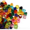 400 Plastic Beads, Acrylic Beads, Plastic, 8 mm, Bicone Colourful