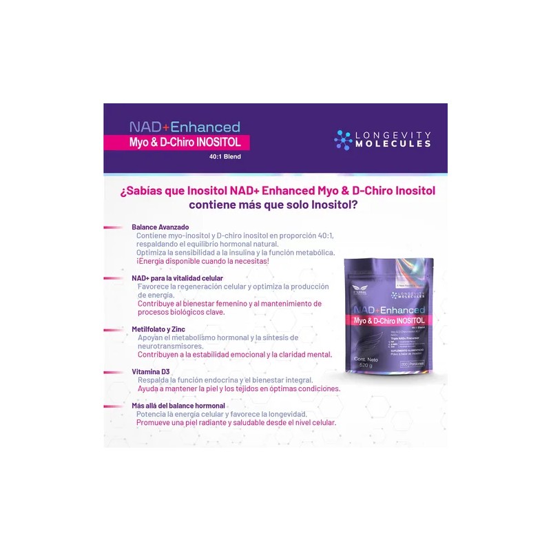 Inositol Nad Enhanced 401 Blend Inositol Con Nad - 200