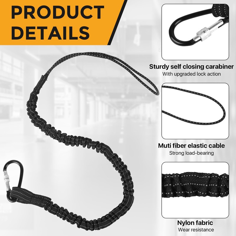 Elesunory 12 Pack Retractable Tool Lanyards for Hand Tools, Tool