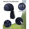 8 Pack Do Rag Skull Caps for Men Sweat Wicking