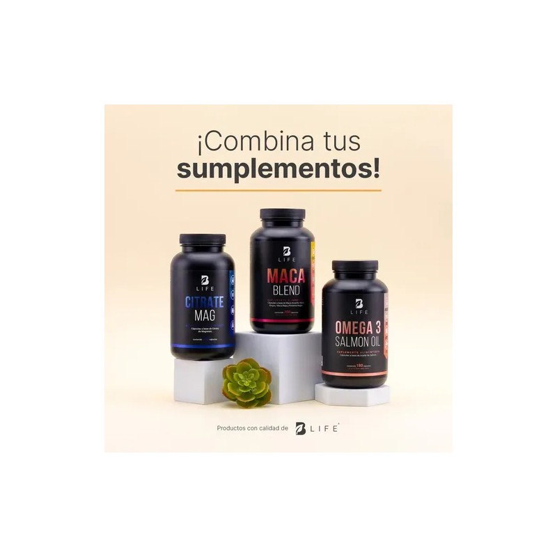 Complejo Maca Amarilla Negra Y Roja De 200 Cápsulas B