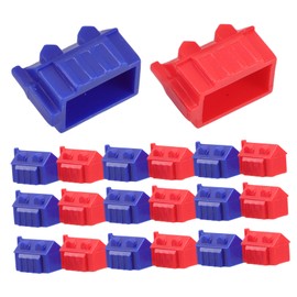 FRCOLOR 40pcs Plastic Houses for Board Games Replacement Game Pieces Thick Plastic Complete of Miniature Accessories