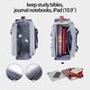 LUXJA Bible Bag with Multiple Pockets for Bible Study Items,