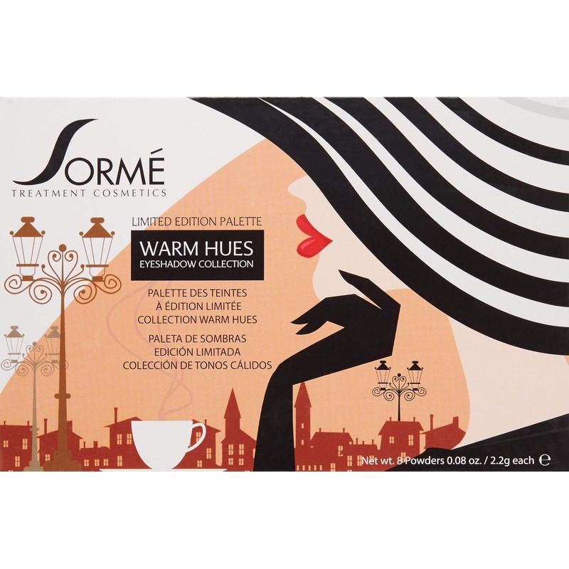 Sorme Cosmetics Collection Eyeshadow Palette, Warm Hues, 0.64 Ounce