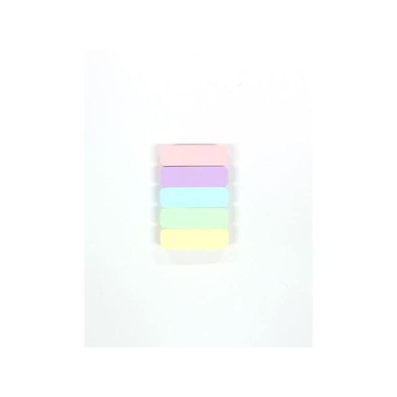 Fusen All-Over Glue Rounded Corners Pastel, 0.6 x 2.0 inches