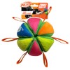Nerf Dog Plush Wedge Ball with Straps, 5.9-Inch Squeak and