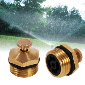 Adjustable 1/2inch Brass Centrifugal Water Atomizing Spray Nozzle Mist Sprinkler Micro Jet Agricultural Sprayer for Lawn Garden Irrigation