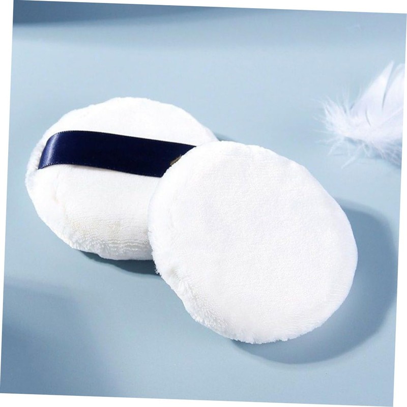 FRCOLOR 4Pcs Round Makeup Powder Puff Washable and Reusable Compact