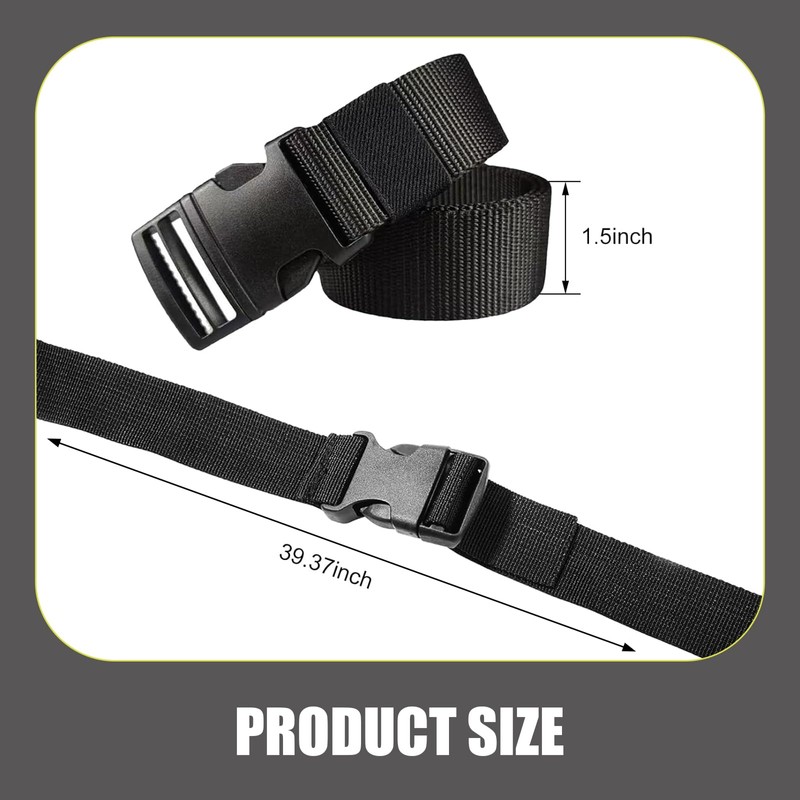 MLY 2PCS Adjustable Luggage Straps, Battery Box Strap Hold Down,