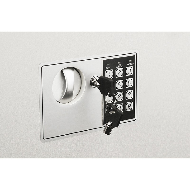 In-Wall Safe with Keypad and 2 Manual Override Keys -