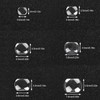 6pcs Watch Date Calendar Magnifying Glass Professional Convexity Watch Parts