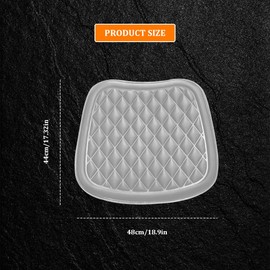 Tecledsn Car Seat Covers, Breathable Anti-Slip Bottom Seat Cushion Mat Pad, Universal Four Seasons Car Front Driver Bottom Seat Protector Covers, Car Accessories for Truck SUV More Vehicles ((Gray)