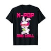 K-POP And Chill Music Lover Korean Bunny Merchandise Gift T-Shirt