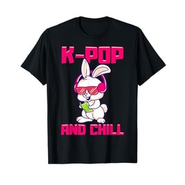 K-POP And Chill Music Lover Korean Bunny Merchandise Gift T-Shirt