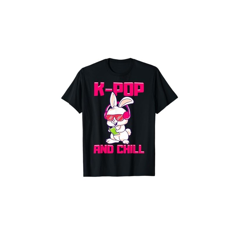 K-POP And Chill Music Lover Korean Bunny Merchandise Gift T-Shirt