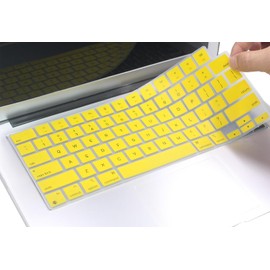Keyboard Skin Compatible for 2026-2022 MacBook Air 13.6 & 15 M5 M4 M3 M2 A3449 A3448 A3240 A3241 A3114, MacBook Pro 14 & 16 M5-M1 A3426 A3427 A3434 A3428 A3429 A3403, MacBook Neo 13 (Yellow)