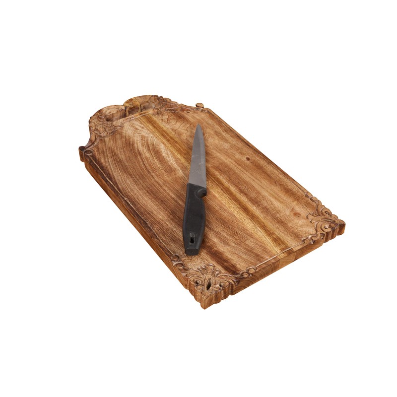 Winlay Mango wood hand carved Chopping & Serving Tray for