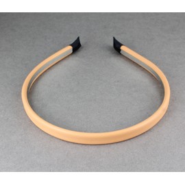 Orange headband faux leather hair band headband skinny thin narrow 3/8 wide