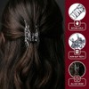 4 Piezas Pinzas Para Cabello Estilo Punk Con Strass, Diseños