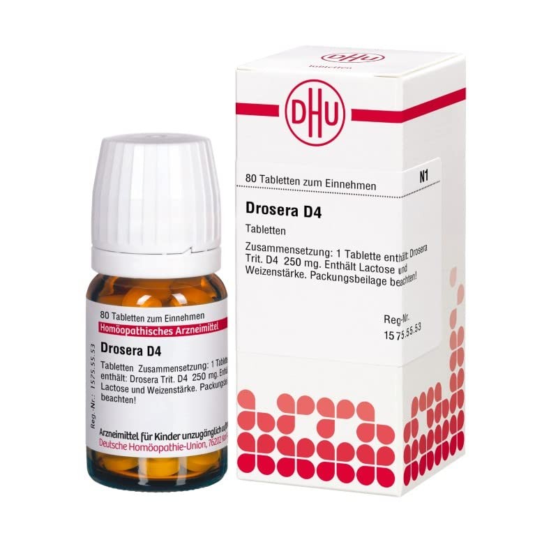 Drosera D4 DHU Tablets, Pack of 80 Tablets