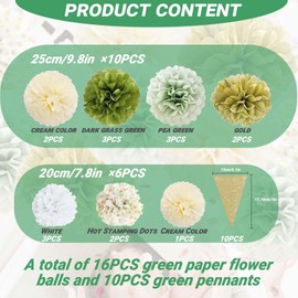 SVOCK 26Pcs Party Decoration, Greener Decorations, Garlands for Home Decoration, Party Bunting, Birthday Decoration Set, Flower Birthday Decorations, Hanging Decorations