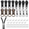 melebellot 57 Piece Zip Repair Set, #5 Metal Zip Repair