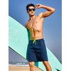 NORTHYARD Men's 9" Board Shorts with 4 Pockets Beach Shorts