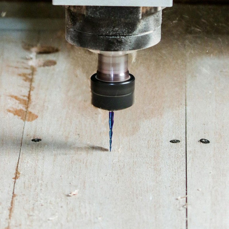 MCOLLNAS Carved Spiral 1/4 "Handle Hard Alloy Drill Bit 3.6