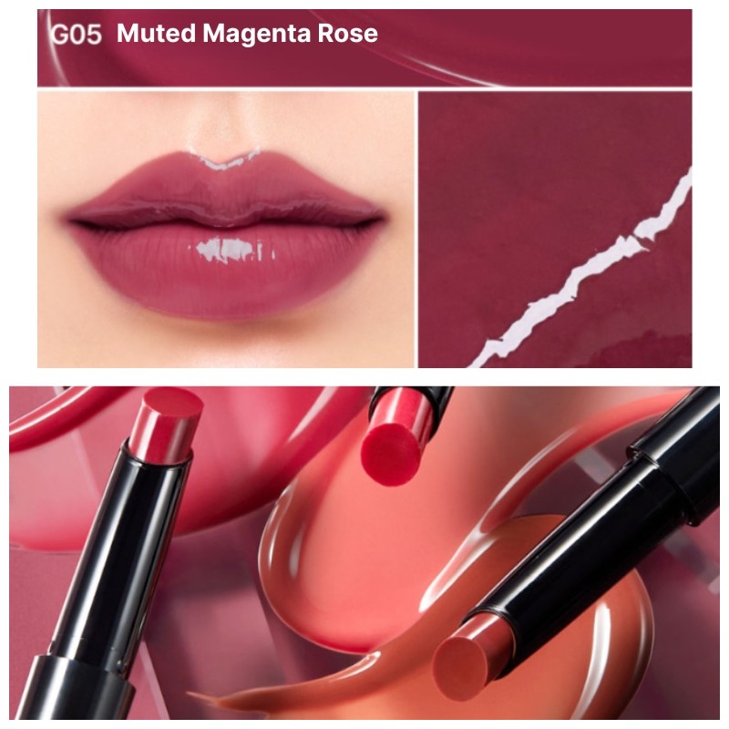 KATE Lip Monster Super Glossy Lipstick 1.6g, Color:G02 Drop Pink