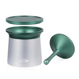 IKAPE 54mm Espresso Powder Receiver Cup, Coffee Powder Receiver Container, Suitable for 54mm Breville Portafilters (Silver)