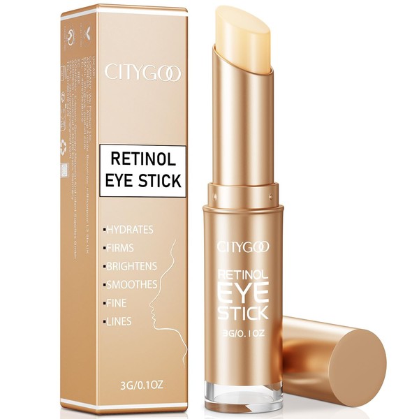 CITYGOO Retinol Eye Stick With Collagen, Hyaluronic Acid For Dark