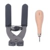Leather Silent Pliers Diamond Awl Black Handle 4mm 4 Teeth