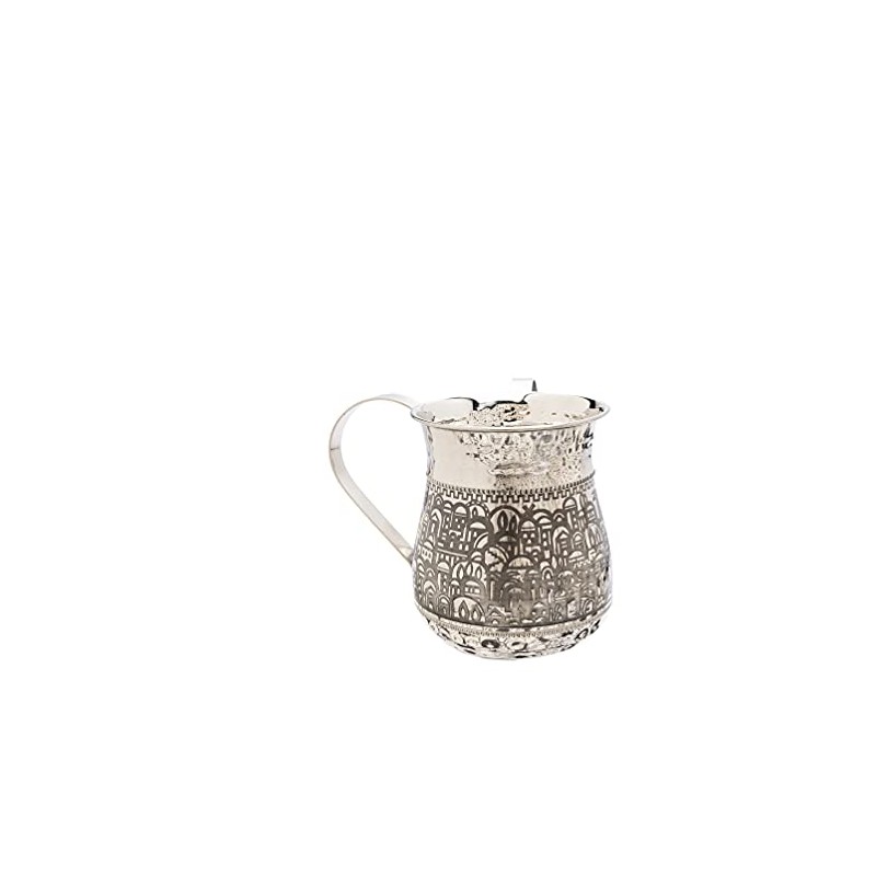 EMANUEL Yair Stainless Steel Washing Cup for Netilat Yadayim Elegant