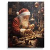 Christmas Canvas Wall Decor Santa Claus Crafting Holiday Ornaments Pictures